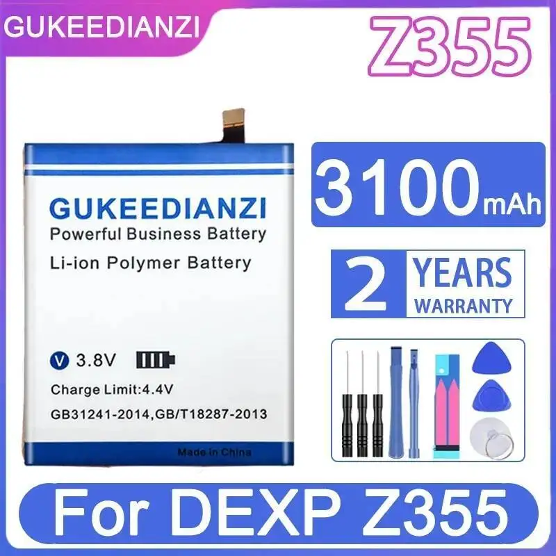 

Для аккумулятора мобильного телефона Dexp Z355, высокая совместимость, 3100 мАч, стабильная