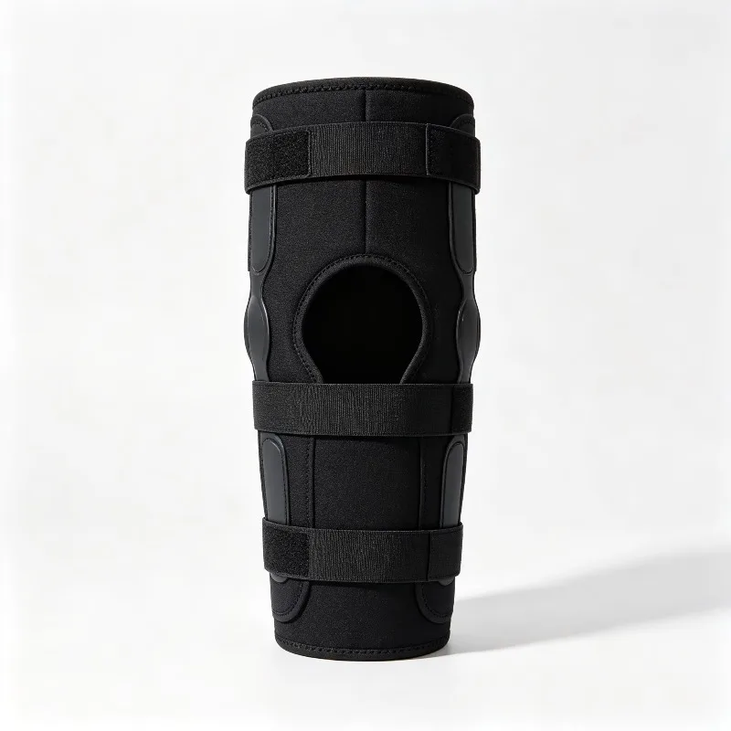 Knee Immobilizer Brace Aluminum Splint Breathable Adjustable Strap Stable Fixation Rehabilitation Support Injury Recovery S M L