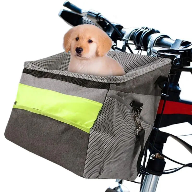 Dog Cycle Basket Portable Travel Dog Carrying Bag Breathable Carrier Soft Sided Dog Cycle Attachment Pet Supplies for Travel