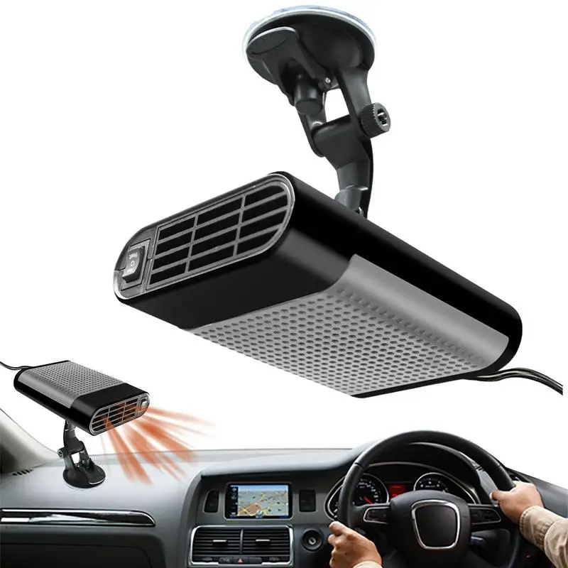 

Car Heater 12/24V Windshield Defogger And Defroster 150W Portable Heater With Air Purification Fast Heating & Cooling Fans