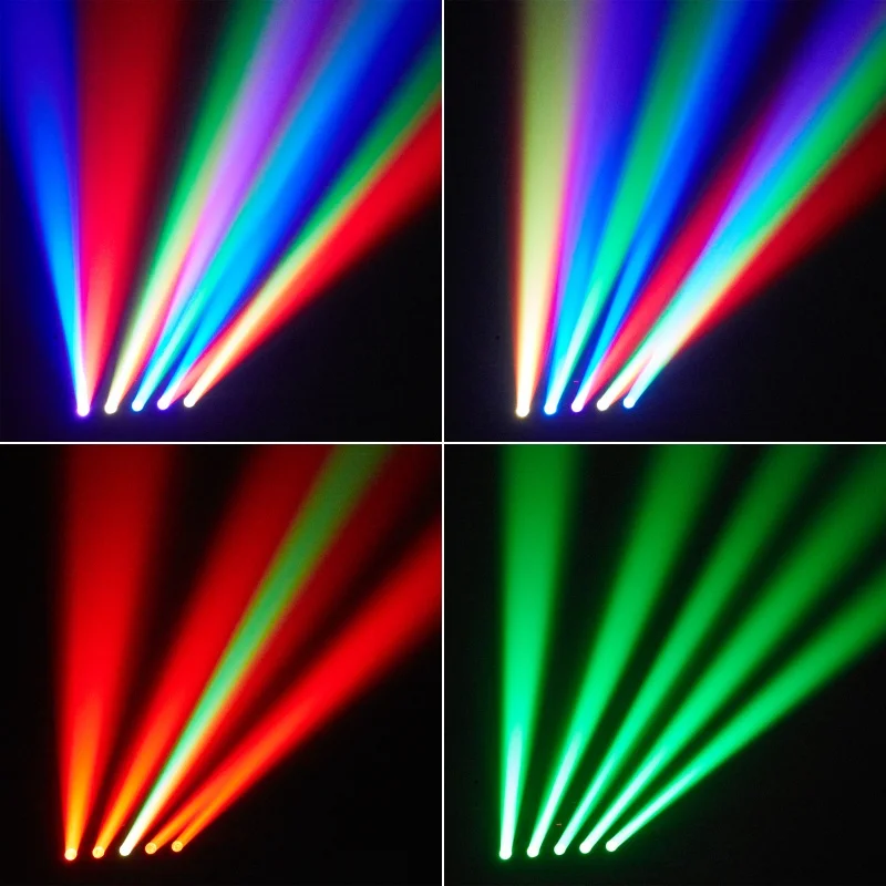 180 واط LED تتحرك رئيس شعاع أضواء RGBW 4IN1 مع DMX512 متعدد الألوان المرحلة الإضاءة المهنية لحزب DJ ديسكو بار #5