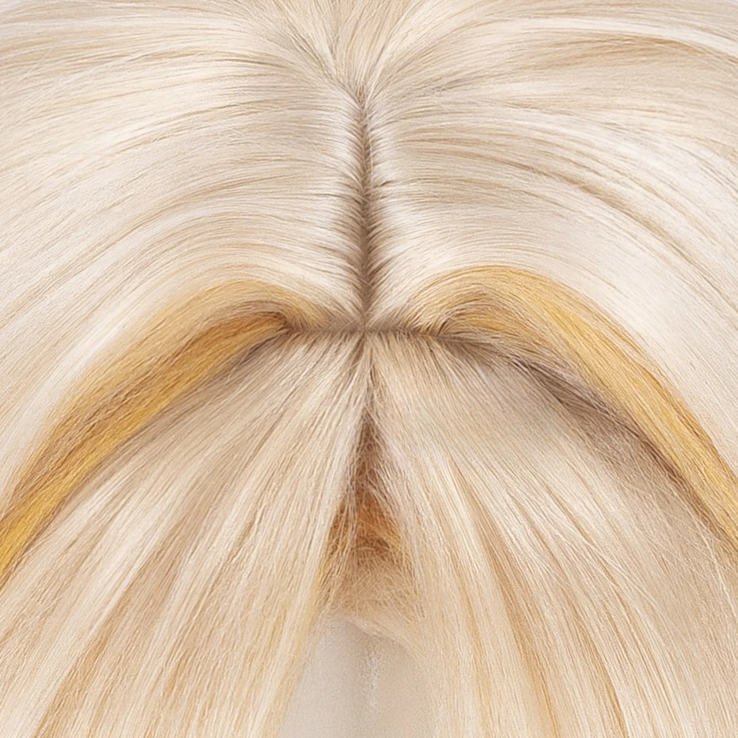 Wuthering Waves Suisui Cosplay Wig Pre-Styled Hair with Yellow Highlights, Includes Free Wig Cap for Comic Con Halloween view 6
