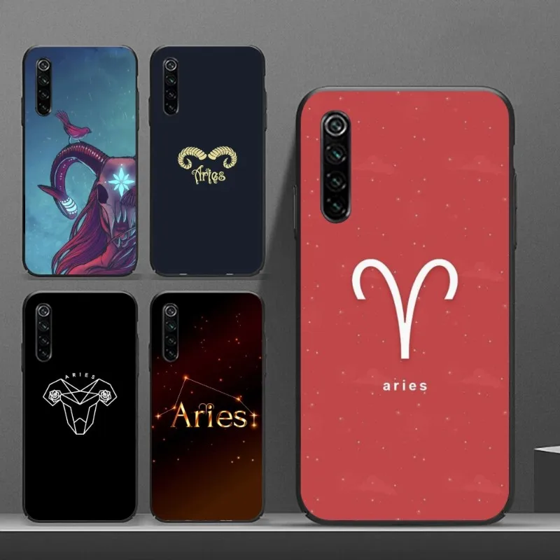 Aries Astrology Zodiac Phone Case for Realme GT 2 9i 8i 7i Pro X50 X2 C35 C21 C20 C11 C3 Black Soft Cover Funda Shell