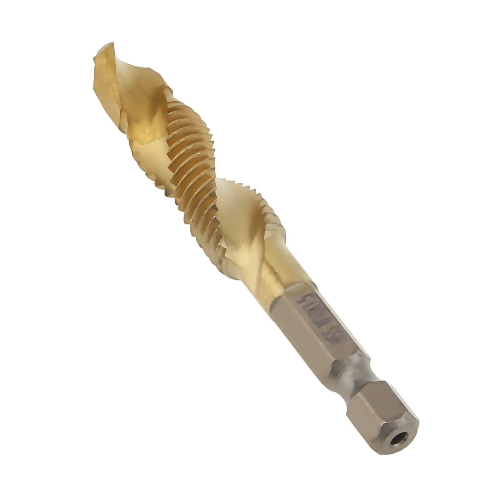 6 pezzi Set di punte per trapano svasatore con codolo esagonale rivestito in titanio M3-M10 HSS filettatura metrica combinazione trapano per rubinetto