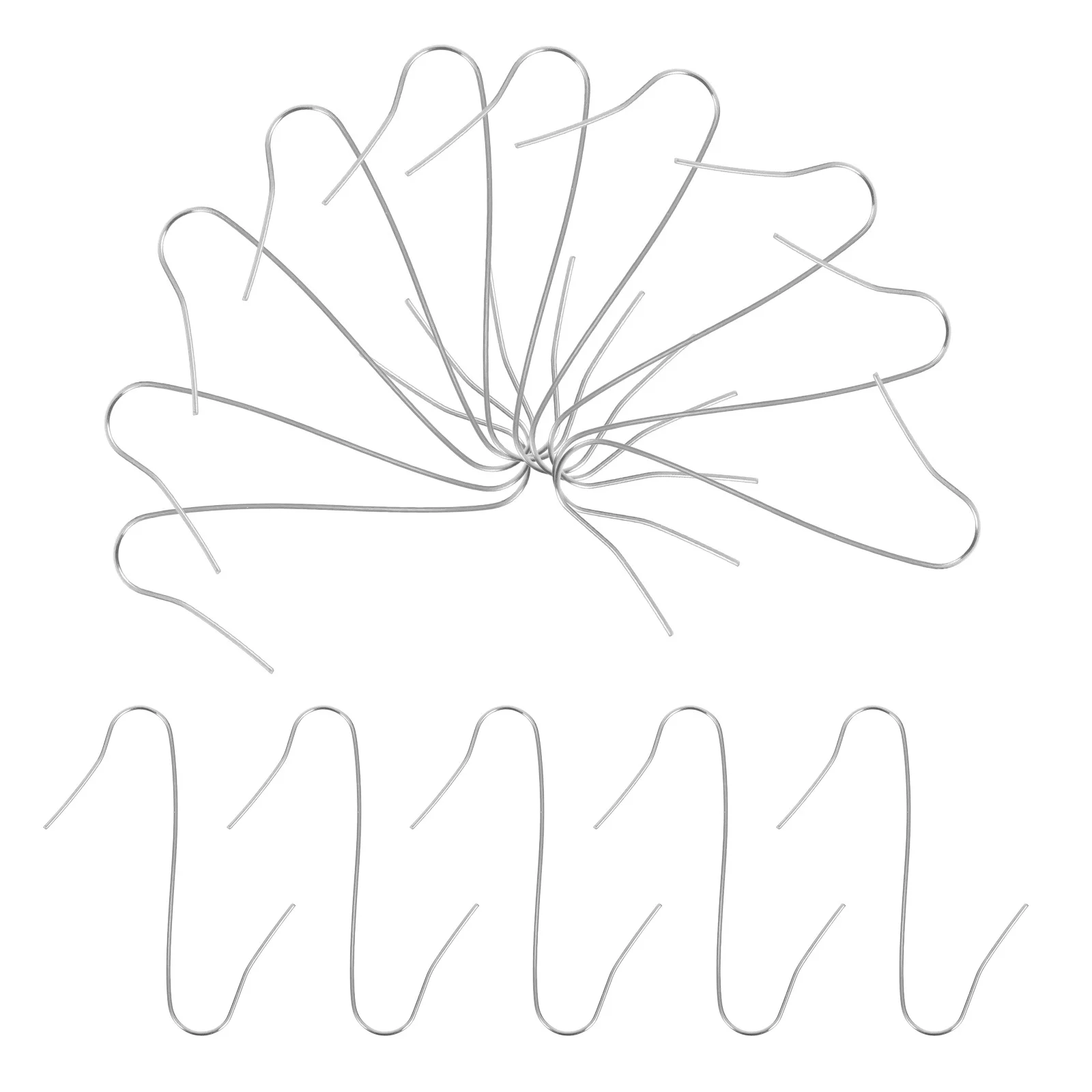 

100pcs S-Shaped Christmas Tree Ornament Hangers Iron Hanging For Holiday Party Decorations S Hooks For Christmas Tree