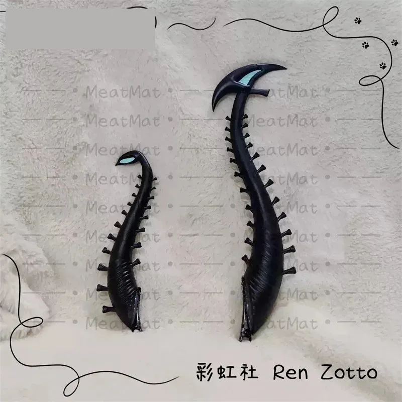 

2025 aaa Top Quality Rainbow Club Hololive Vtuber Ren Zotto Cosplay Horns Headband Hair Clip Headdress Men Women Student Horn Ba