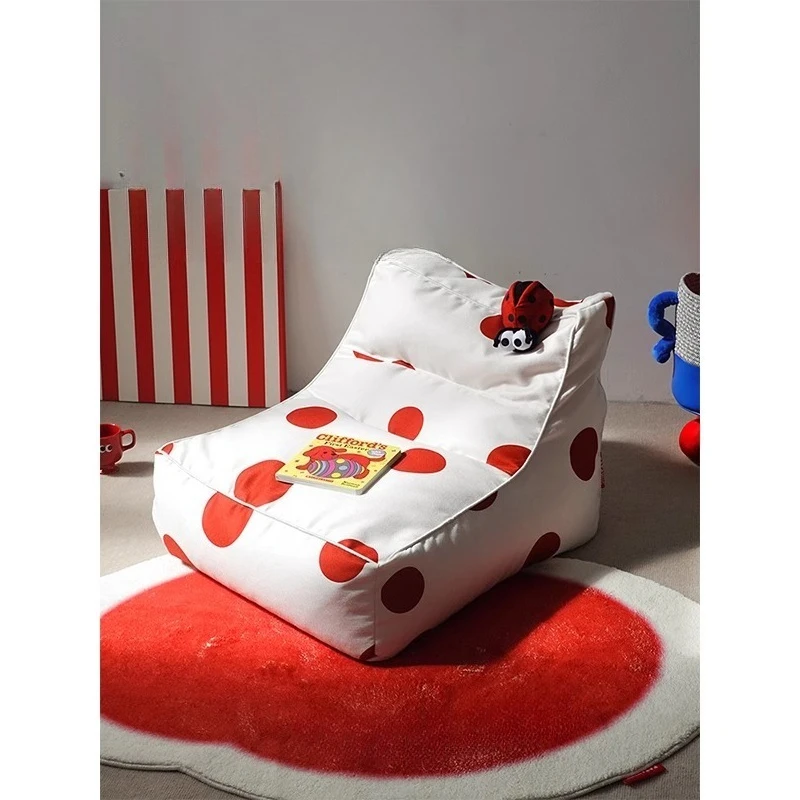 

Polka dot lazy sofa living room bedroom without armrests is more free single reading corner children's sofa chair