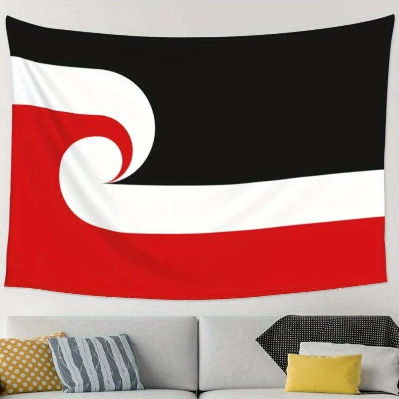 1pc Maori Sovereignty Movement Flag Tapestry Wall Hanging Aesthetic Home Decor Tapestry