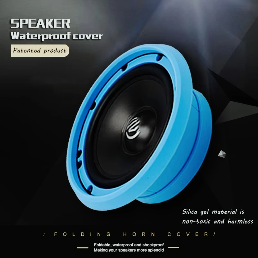ZF-T Altavoz de audio para coche, 2 piezas, 6,5 pulgadas, cubierta impermeable, silicona suave