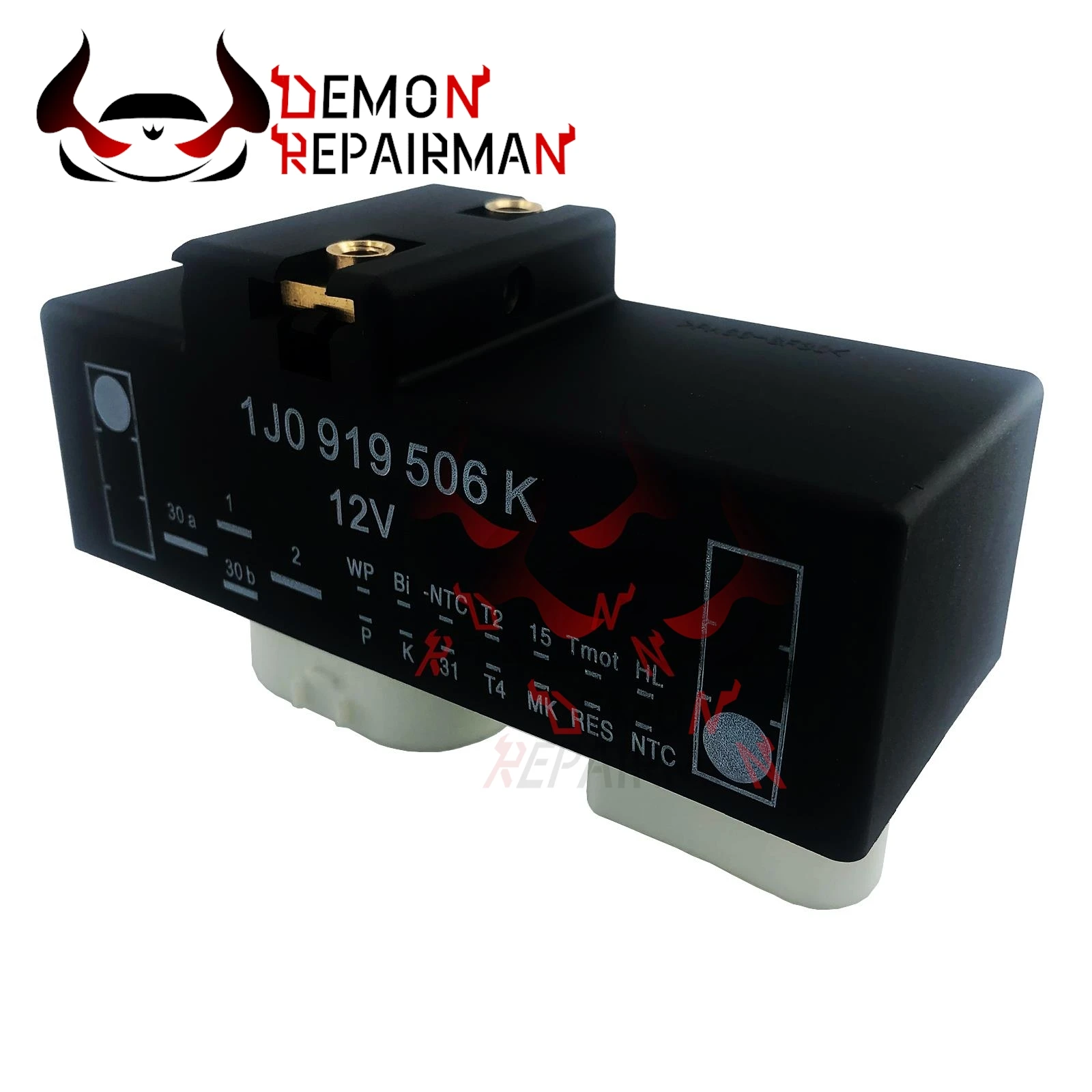 Picture 6: 1J0919506K Cooling Fan Relay Radiator SE0027 Radiator Fan Control Unit Module for SEAT AROSA 1.4L LEON 1.8L 1.9L VW POLO 1.4L