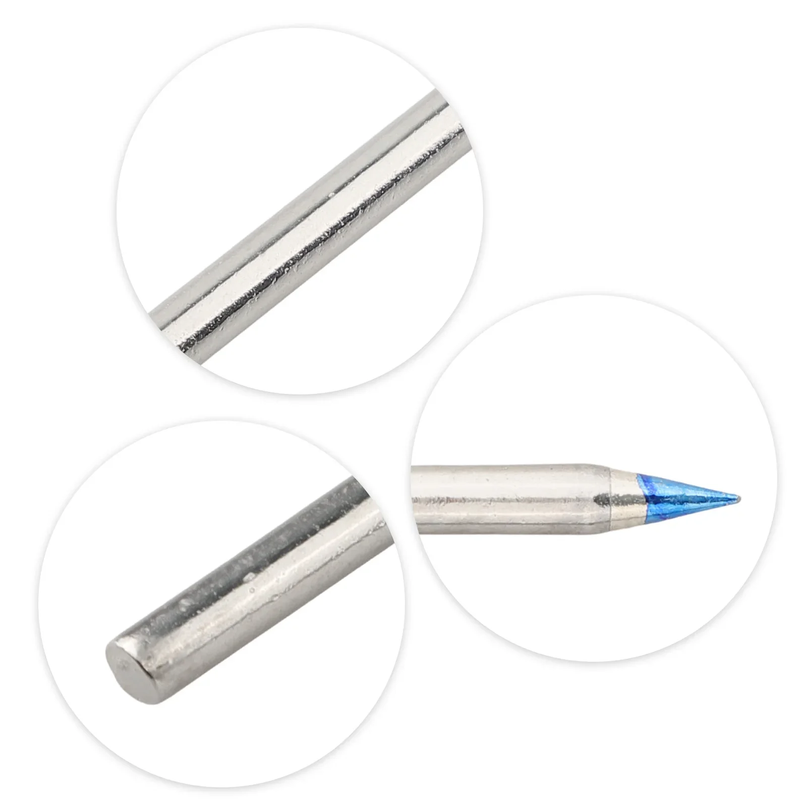 For DIY Projects Blue Pointed Welding Tips 30-100W Soldering Tips Comprehensive Set Excellent Thermal Conductivity