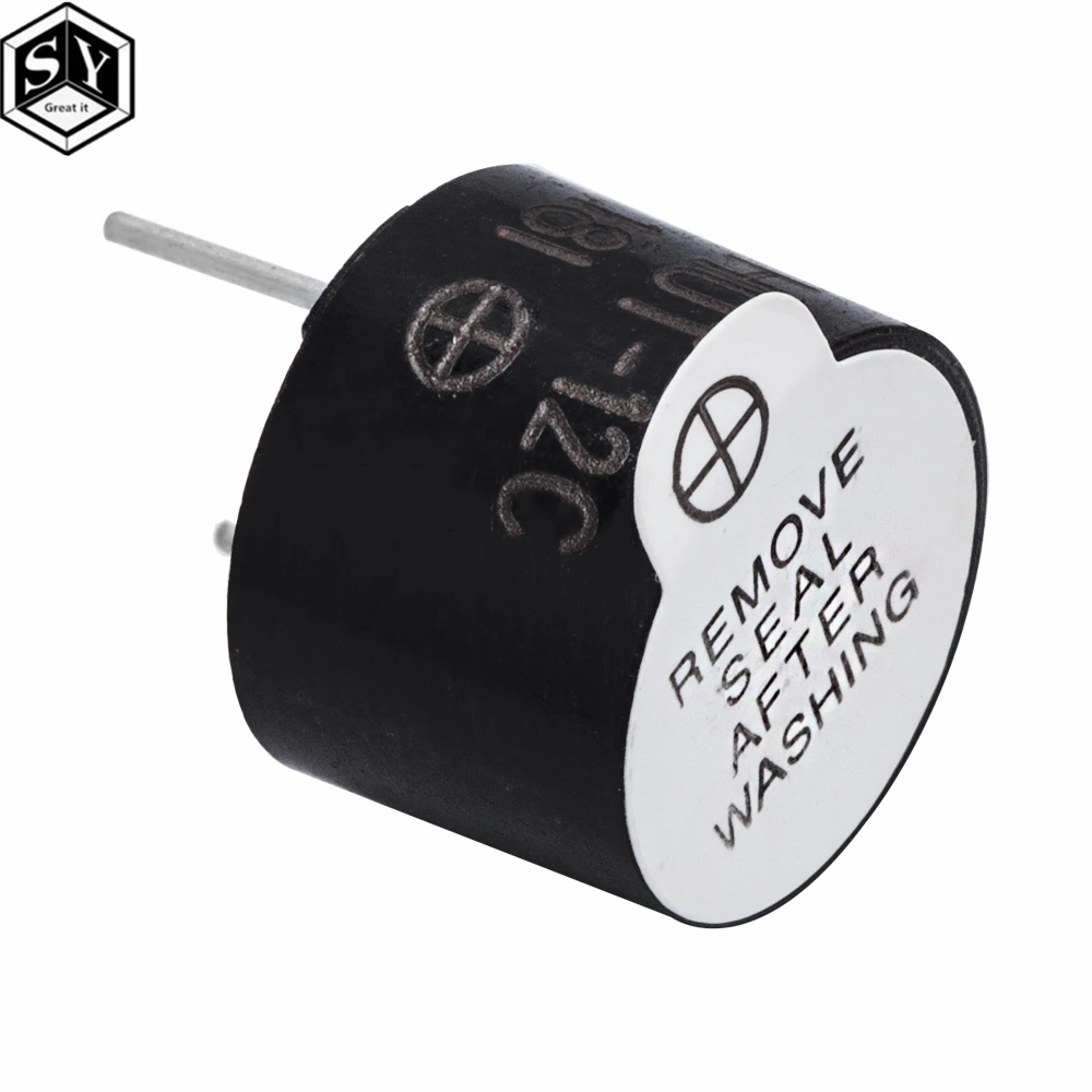 3v 5v 12v Active Buzzer Magnetic Long Continous Beep Tone Alarm Ringer 12mm MINI Active Piezo Buzzers Fit For Arduino Diy Kit