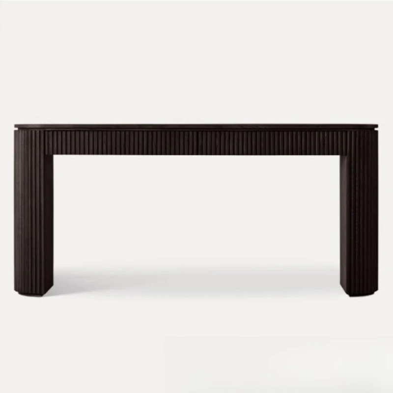 American rural retro solid wood entrance modern, foyer entrance table American RH home table design