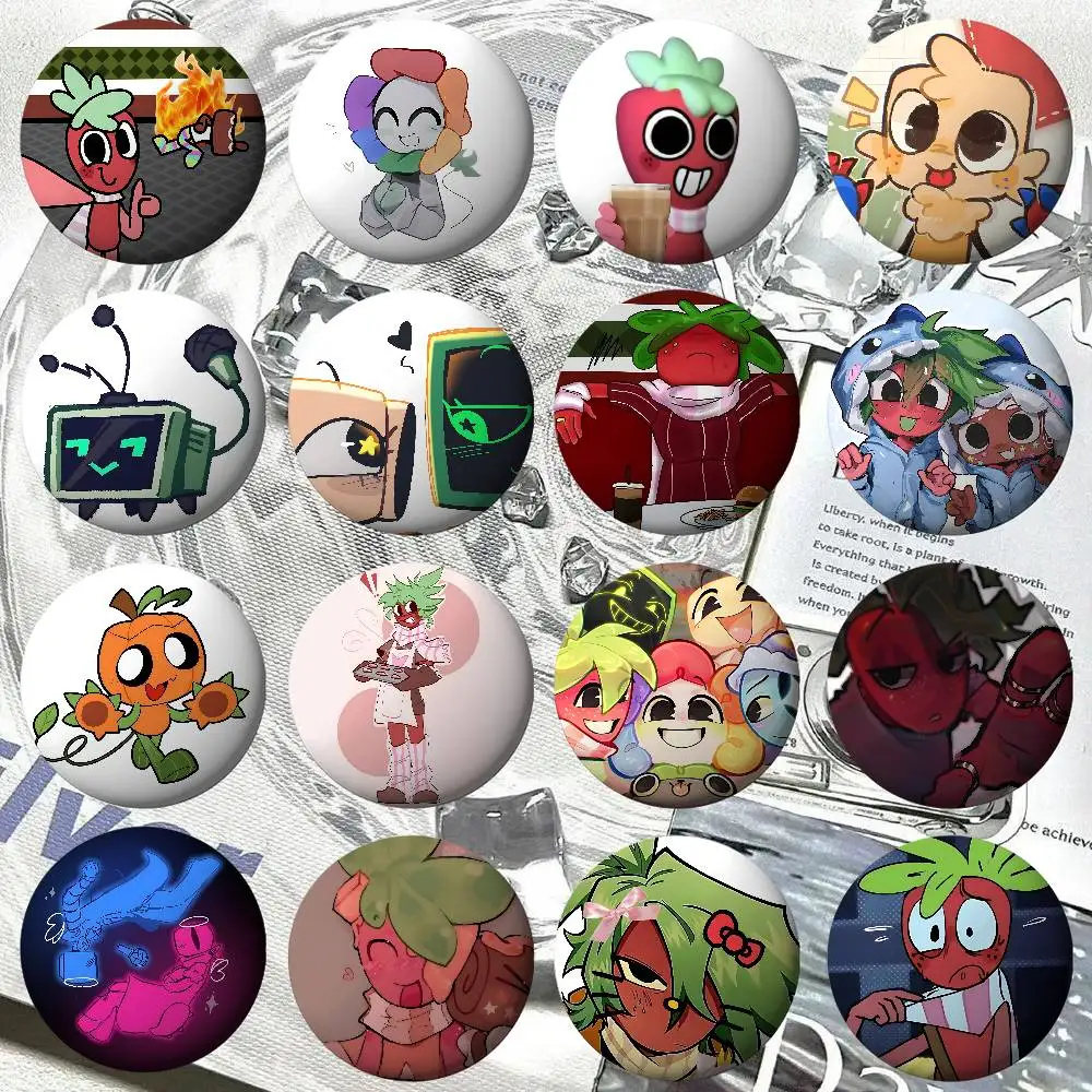 Cute-D-dandys World-SproutS Kawaii Badge Pins For Friend, Backpack, Clothing, Collectible Accessories, Jewelry Gift