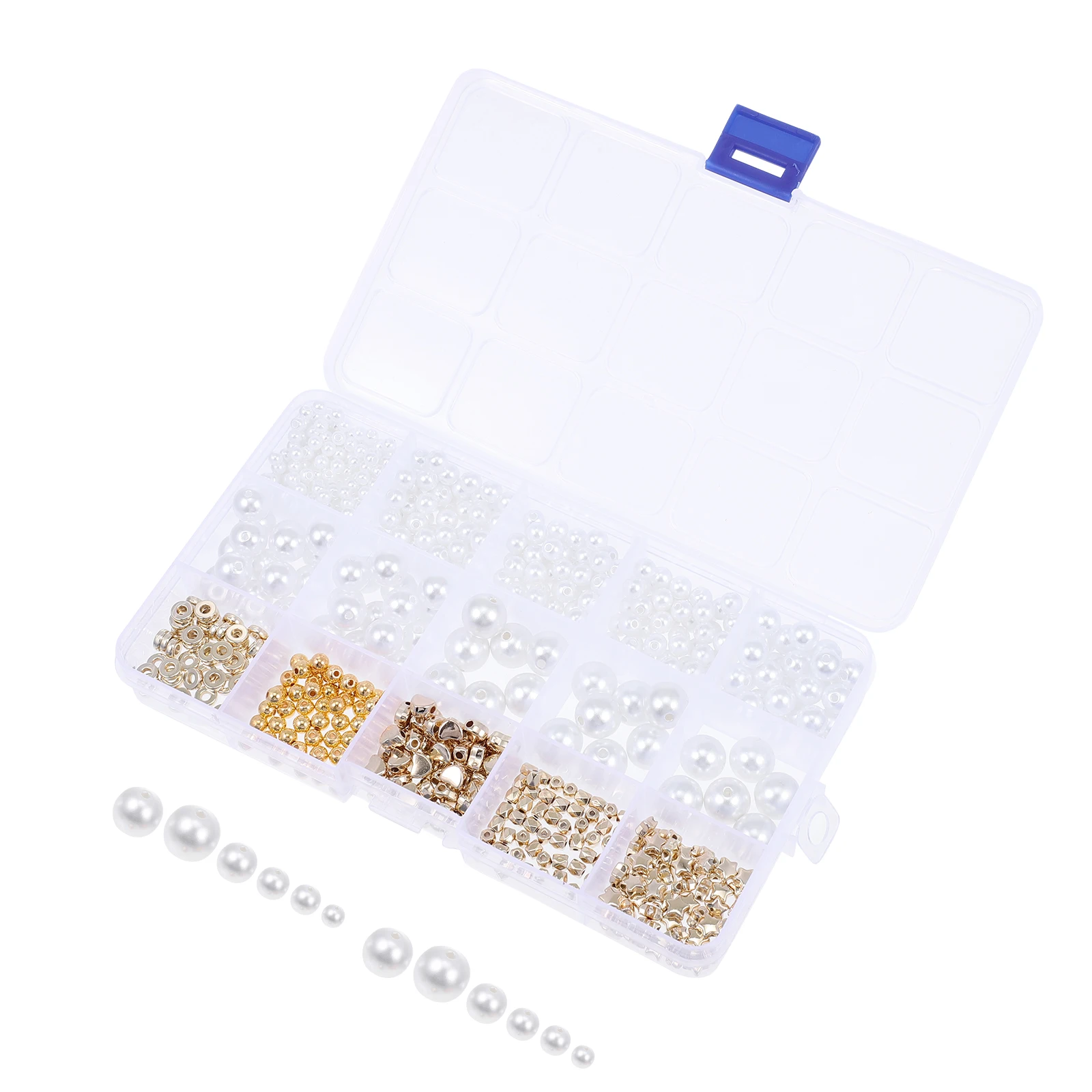 

DIY Necklace Beads Spacer Alloy Craft Supplies Loose Beads for Bracelet Key Chain Jewelry Making Projects Non Fading Color Resin