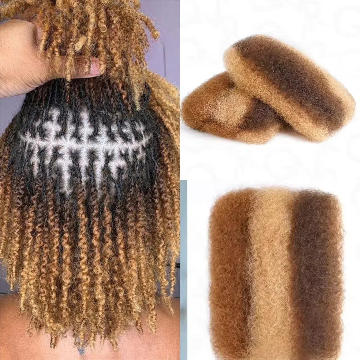 Выделите афро-кудрявые объемные волосы без насадки Rebecca