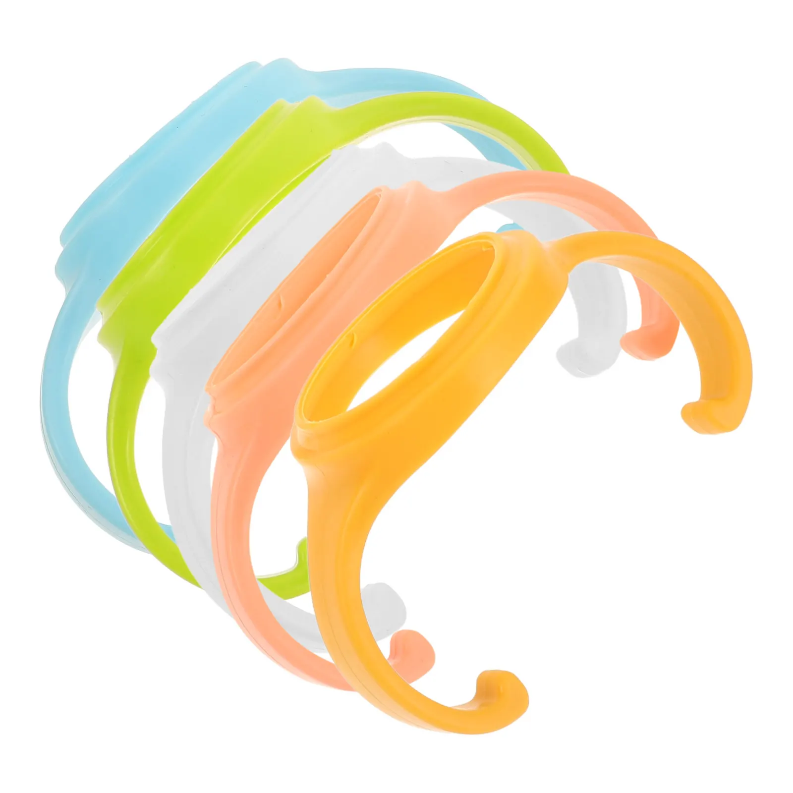 

5 шт. пластиковых ручек для детских бутылочек с широким горлышком, эргономичные, нескользящие, аксессуары для кормления младенцев