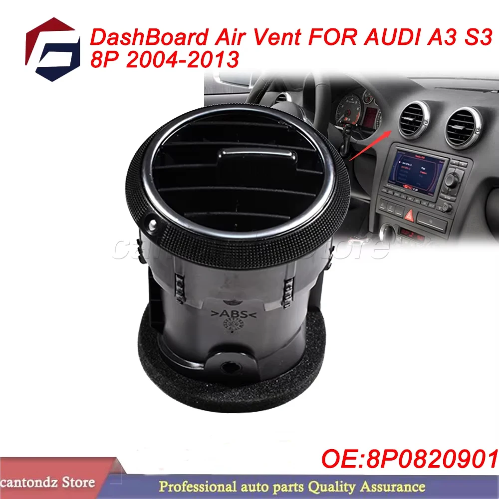 

8P0820901 Приборная панель Вентиляционное отверстие Кондиционер AC Нагревательная решетка Диффузор Центральная панель Вентиляционное отверстие ДЛЯ AUDI A3 S3 8P 2004-2013