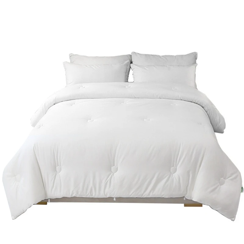 

White, simple, antibacterial, hotel, bed and breakfast, double quilt, universal in all seasons, pure cotton