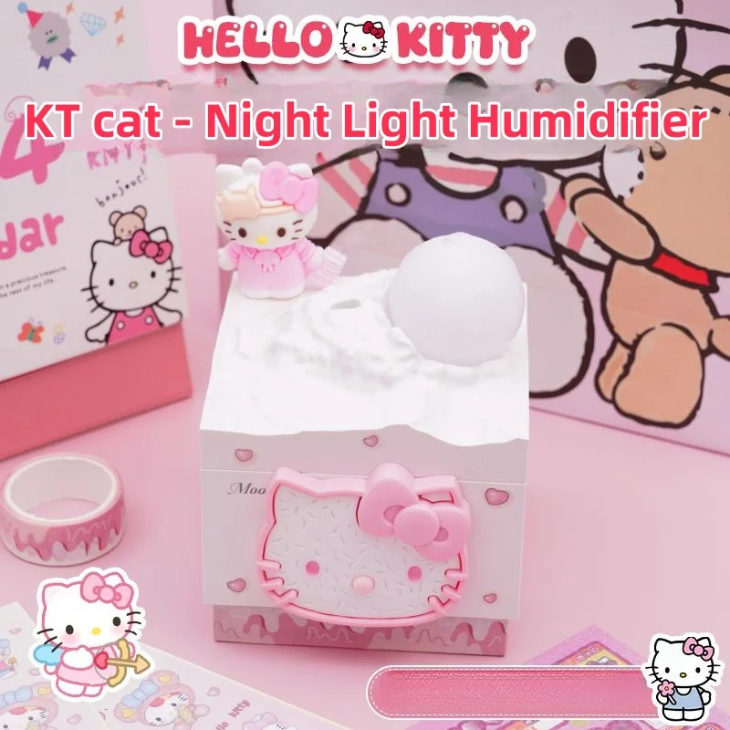 Hello Kitty Sanrio Kuromi Stitch Cartoon Household Use Humidifier Mini Small Spray Cute Birthday Present Girls Gifts