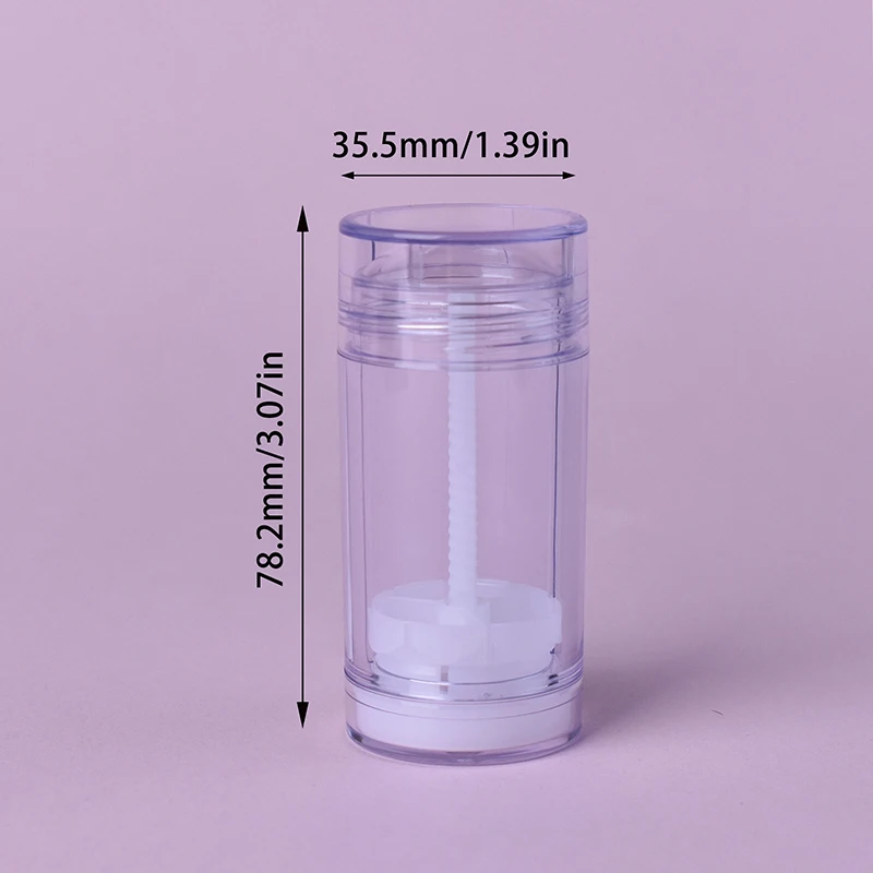 【Paz】envases vacíos de desodorante de 30g, botella giratoria de plástico recargable para bricolaje, desodorante de cristal Natural, tubo de cosméticos