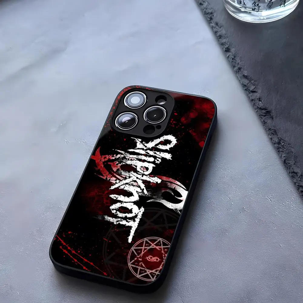 Slipknots-RockS Phone Case Tempered Glass For iPhone 13 14 12 15 11 Pro XS Max Plus Mini X XR 8 7 6s SE2020 Coque