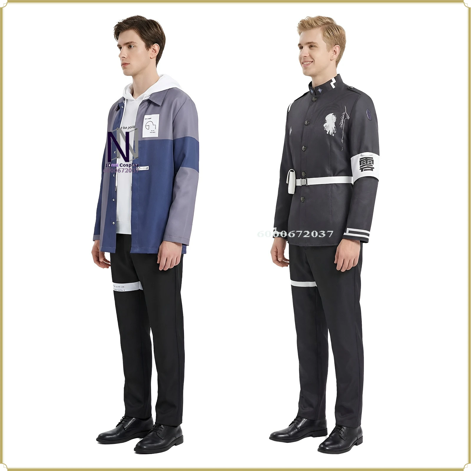 

Высококачественный тактический и повседневный костюм для косплея - HUNDRED LINE Takumi, мужская черная униформа, полный комплект, одежда в стиле аниме, костюм для вечеринок