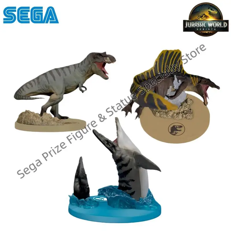 Figura de acción original de personajes de anime de Jurassic World Tyrannosaurus Rex, modelo Garage Kit, en caja original, de Sega, en stock.