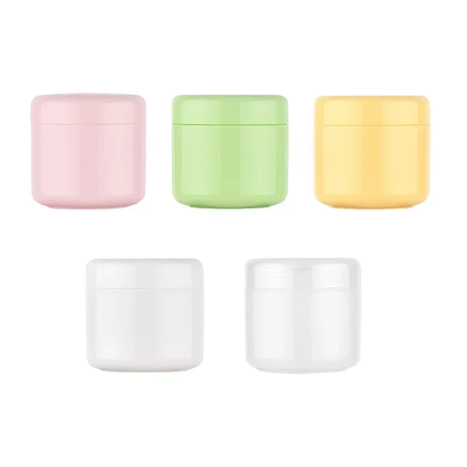 1Pcs 10-100g Plastic Containers With Lids & Liners Travel Jars Lotion Bottle Pot Boxes For Face Cream Makeup Hair Care Paste