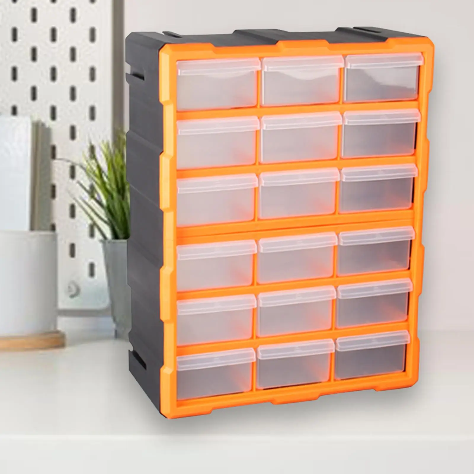 

18 Drawers Parts Organizer Workshop Accessories Sorting Box Large Capacity Multipurpose Tool Organizer Bin Hardware Tool Storage