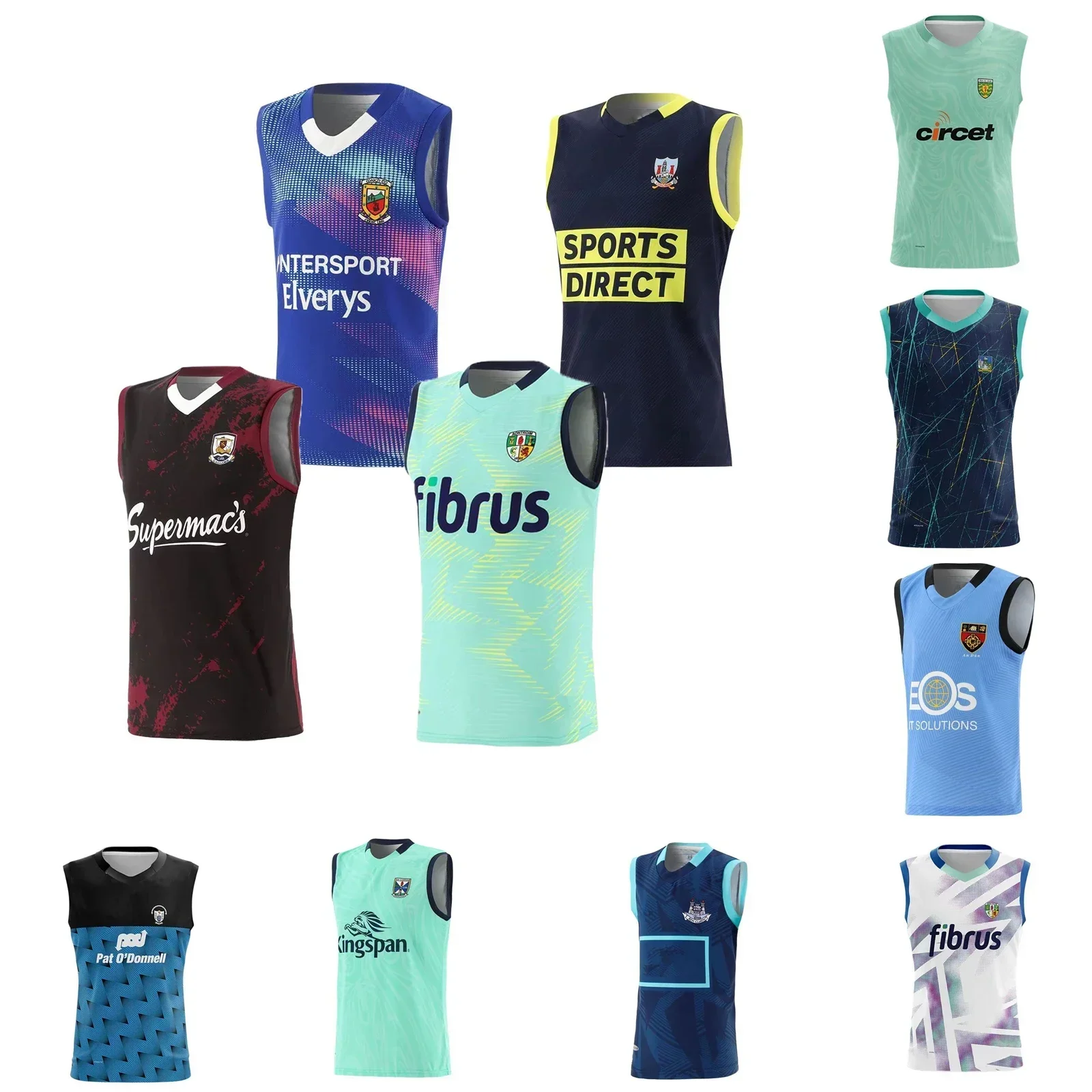 2023 Galway Cork Limerick Dublin Antrim Donegal Down GAA 3 سترة تدريب مخططة مخصصة #1