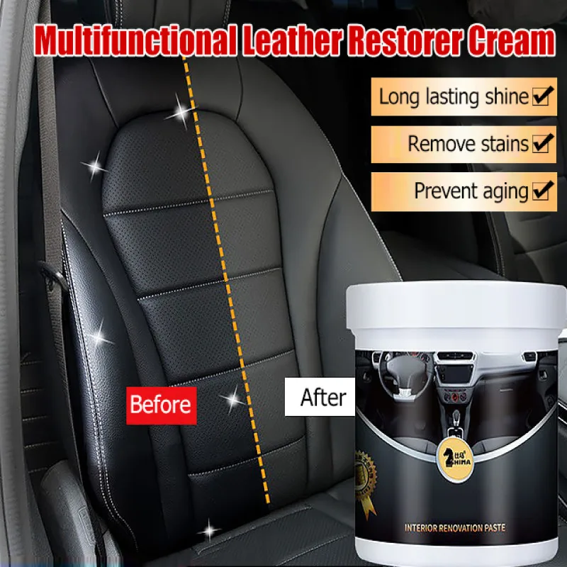 Car Wax Multifunctional, Dashboard Refinishing Wax, Leather Panel Wax, Car Interior Refinishing Wax