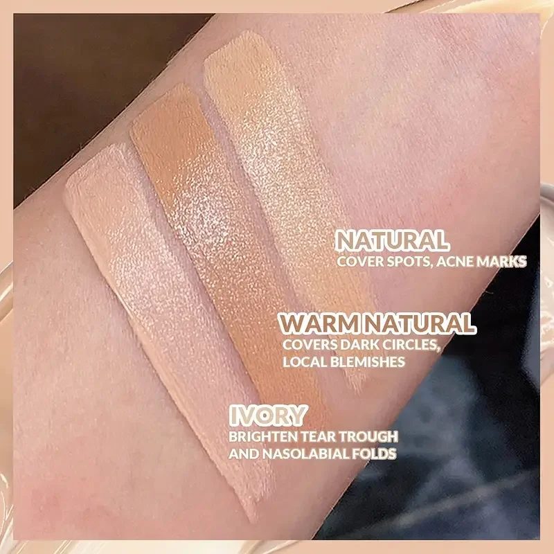 3-in-1 フェイス コンシーラー メイクアップ 3 カラー コンシーラー 傷、クマ、輪郭に最適なコンシーラー すべての肌タイプ用のバーム