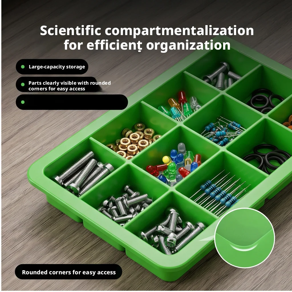 

2026 Hot New Multi-Compartment Organizer Box For Screws & Small Parts - Durable Plastic Hardware And Jewelry Storage Case
