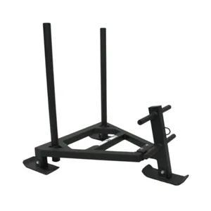 Heavy-Duty Weight Sled for Pushing, Pulling, and Sprint Training | Removable Push Arms | Compatible with Olympic Plates | Indoor