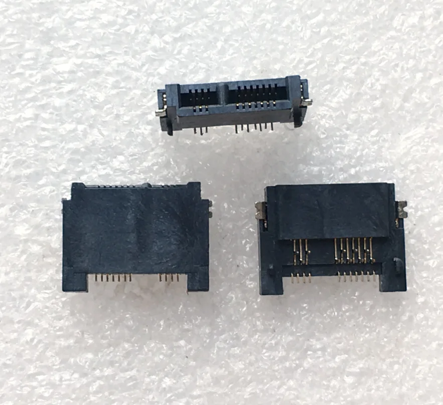 Fro MINI PCI M.2 socket PH0.5 SMT + 180 degrees, sinking plate 1.8LCP black, connector