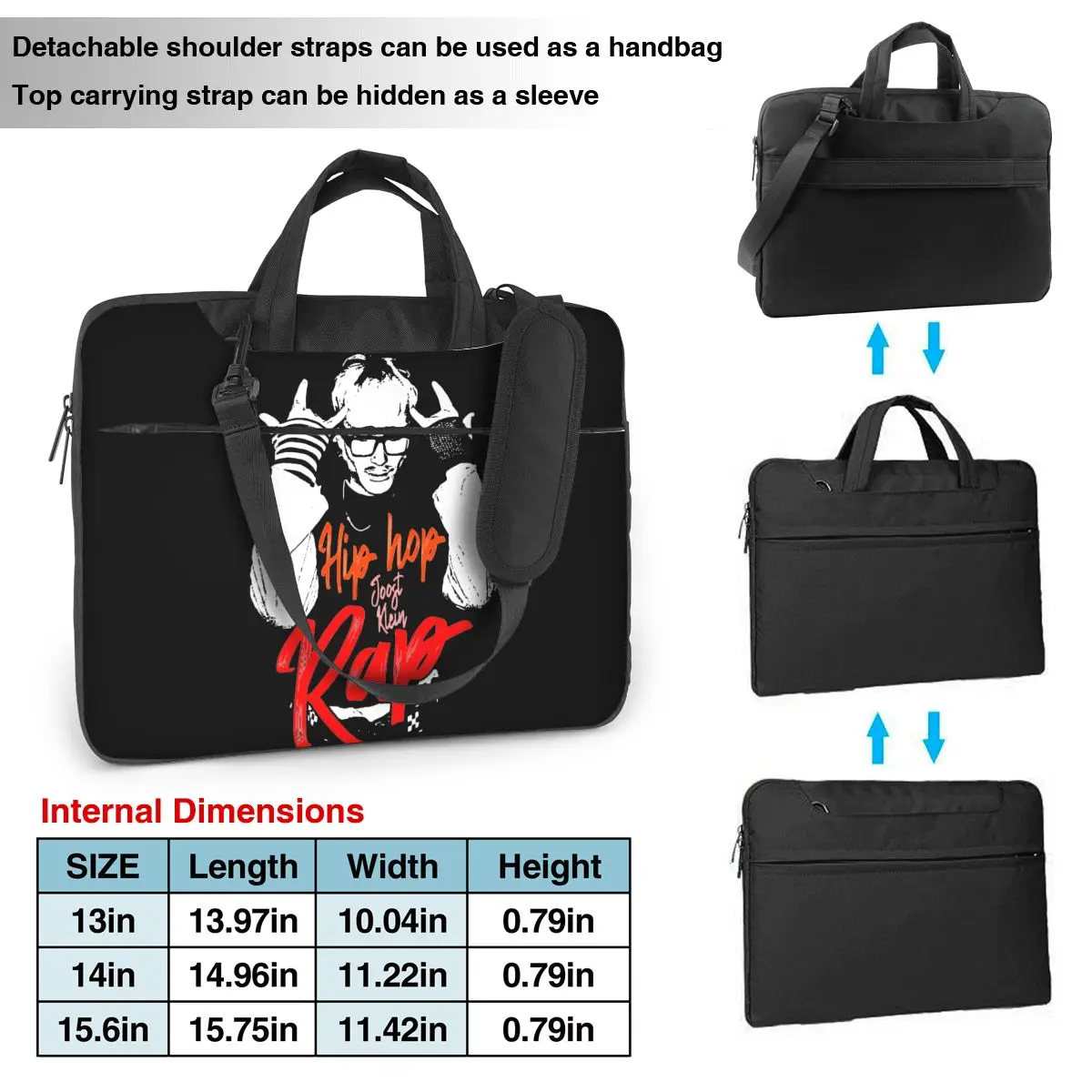 Laptop Sleeve Bag Joost Klein Briefcase Bag Contest 2024 Portable 13 14 15 Stylish Computer Case For Macbook Air Xiaomi