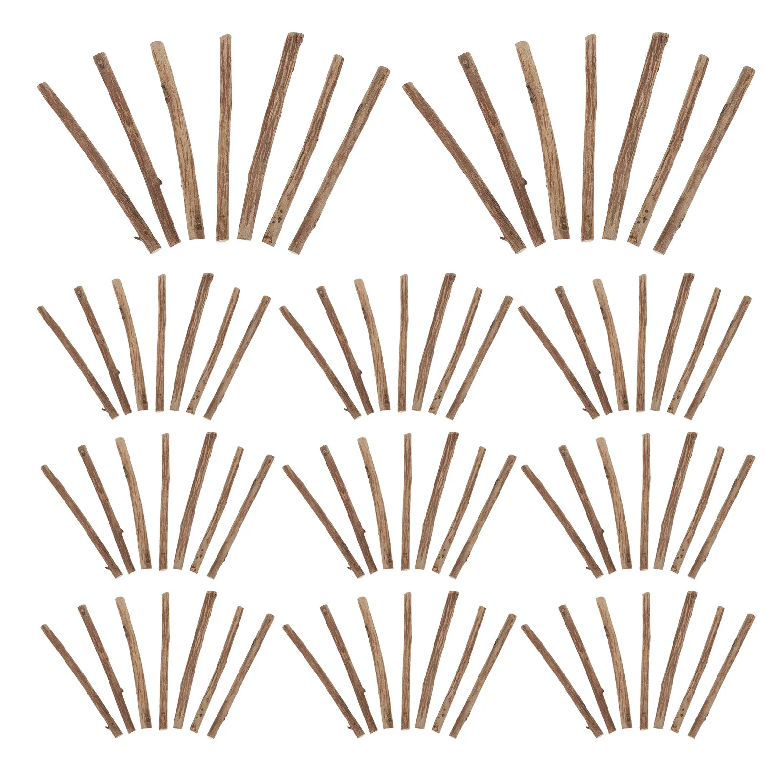 

120Pcs Handmade Wooden Craft Sticks Natural Dried Wood Round Dowels for Kids Adults DIY Crafting Photo Props Woodworking School