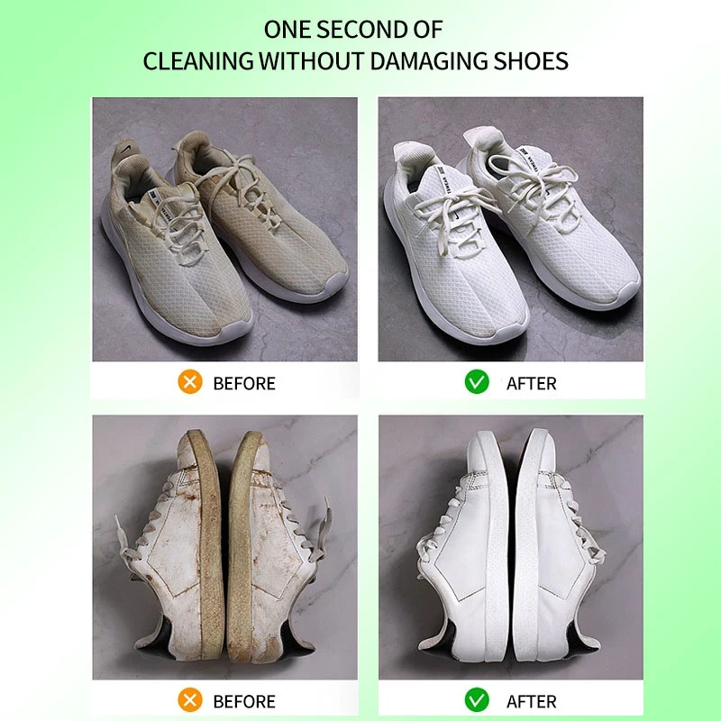 Rozino White Shoe Cleaner, น้ํายาทําความสะอาดรองเท้าสีขาวไร้น้ํา, น้ํายาทําความสะอาดหนังมัลติฟังก์ชั่นสําหรับรองเท้าสีขาว