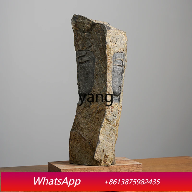 CXM Natural Stone Zen Ornament Light Luxury Home Decoration Creative Sculpture Art