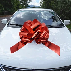 Car Bow Pull Bow Car Gift Wrapping 18 Inch Christmas Red Bow for Present Bikes Appliances Party Birthday Wedding Garlands Decor