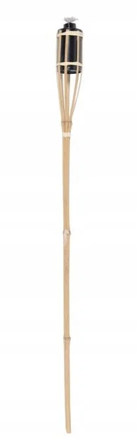 Bamboe tuinkaarslamp van 60 cm