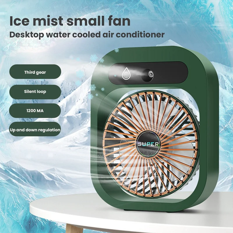 Hot Conditioning Fan Desk Misting Fan Cooling USB Rechargeable Humidifier Portable Spray Fan With 3 Wind Speeds For Home