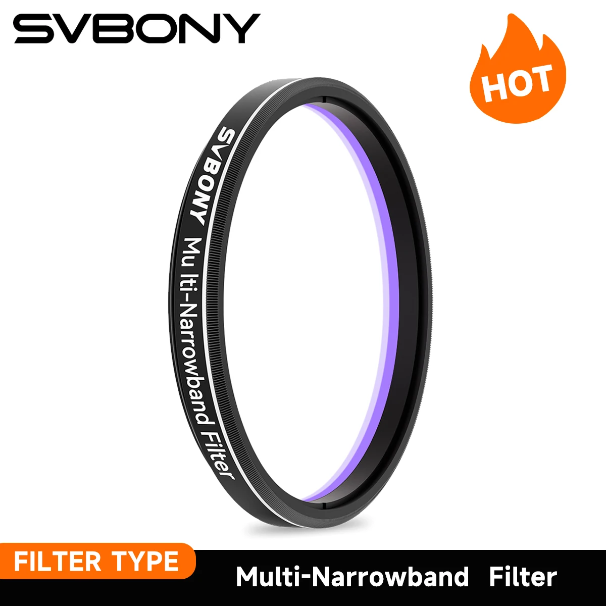 Svbony SV240 Filtro multi-starsetto per galassia e nebulosa NIR Filtro per inquinamento della luce vicino infrarosso 1,25"/2" montato per cielo profondo