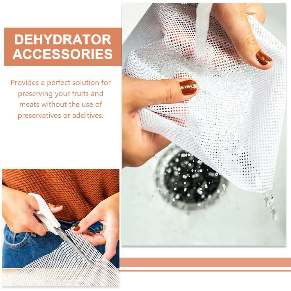 6Pcs Dehydrator Sheets Silicone Pads Food Dryer Liners Reusable Nonstick Mats Fruit Jerky Meat Dehydrator Accessories