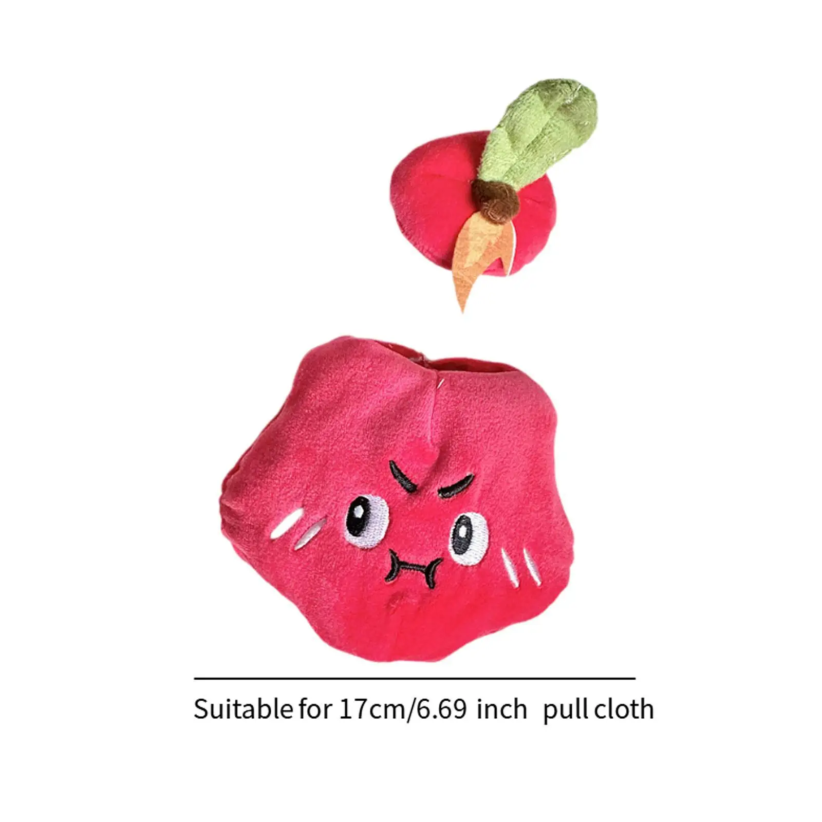 

Doll Apparel for 6.69inch Dolls, Plush Clothing with Fruit Hat And Accessories