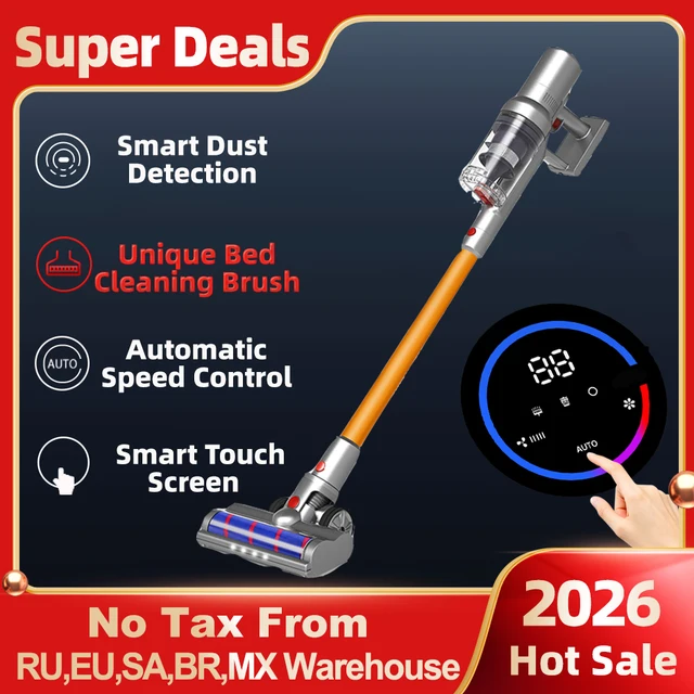 Wireless Handheld Vacuum Cleaner VC205,27000PA Suction,Smart Dust Sensor,Touch Screen,Portable Stick Cordless Vacuum for Home Wireless Handheld Vacuum Cleaner VC205,27000PA Suction,Smart Dust Sensor,Touch Screen,Portable Stick Cordless Vacuum for Home
