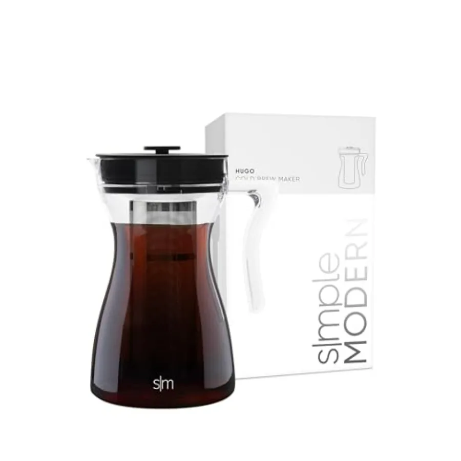 

Кофеварка Hugo Cold Brew | Герметичный кувшин с мелкой сетчатым фильтром | Завариватель холодного чая | 1,5 литра