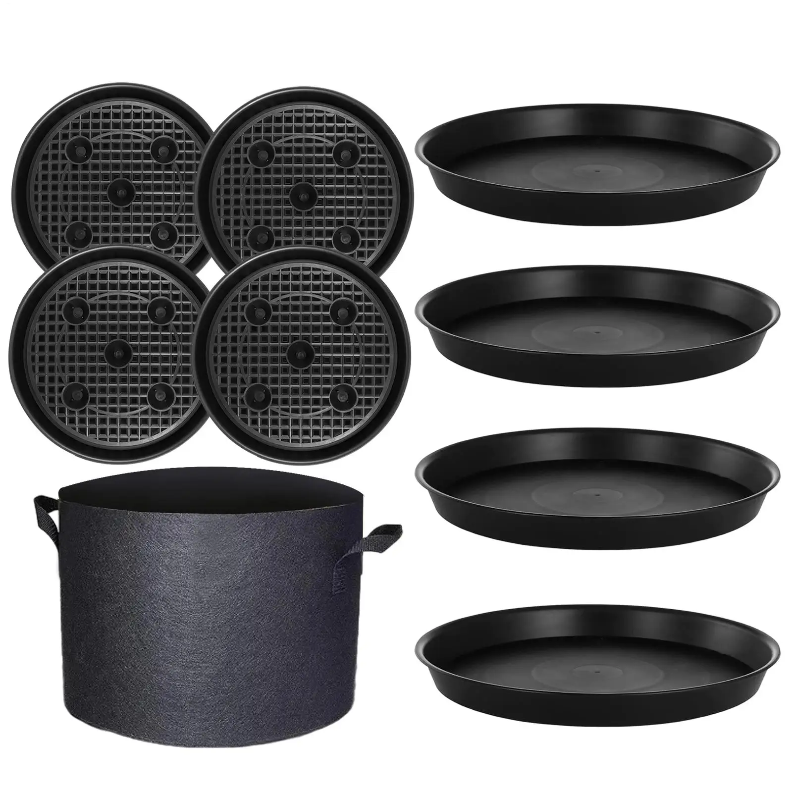 

Лотки для растений, тканевый горшок, капельные блюдца, герметичные тканевые кашпо, блюдца для полива для сельского хозяйства, балкона, проращивания, лужайки