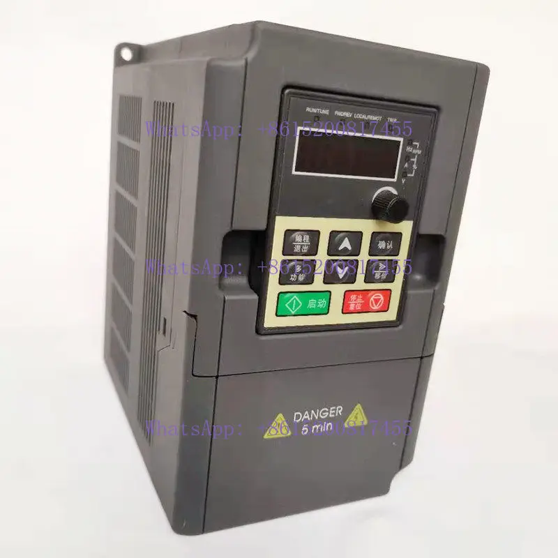 （Single-phase input, three-phase output）Inverter Three-phase 220V380V geared motor Fan governor 0.4KW0.75KW1.5KW2.2KW